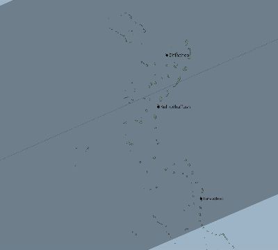 Map of the eclipse path across Maldives on 07/09/2689