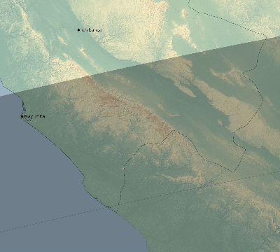 Map of the eclipse path across Gabon on 05/08/2692