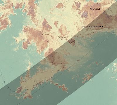 Map of the eclipse path across Venezuela on 04/27/2693