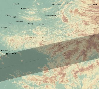 Map of the eclipse path across Malaysia on 08/09/2697