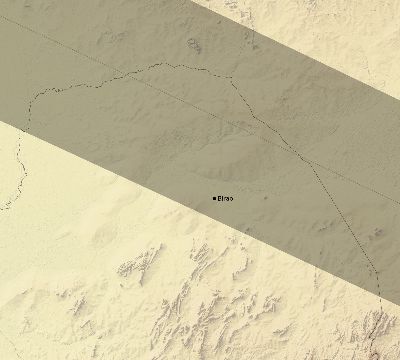 Map of the eclipse path across Central African Republic on 06/09/2700