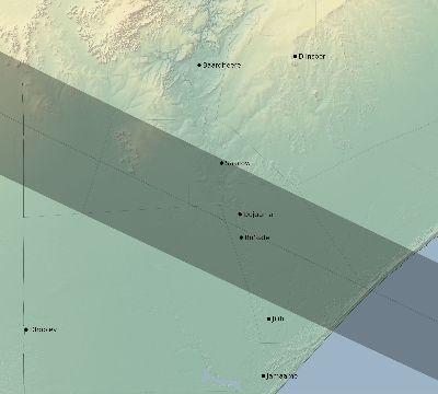 Map of the eclipse path across Somalia on 06/09/2700