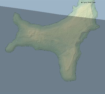 Map of the eclipse path across Christmas Island on 10/03/2703