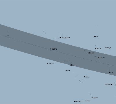 Map of the eclipse path across Marshall Islands on 01/26/2707