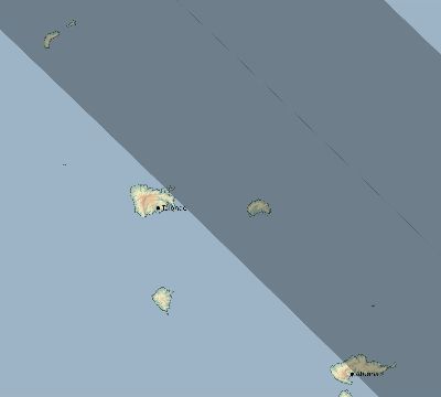 Map of the eclipse path across French Polynesia on 11/02/2711