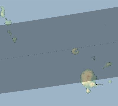 Map of the eclipse path across Vanuatu on 02/26/2715