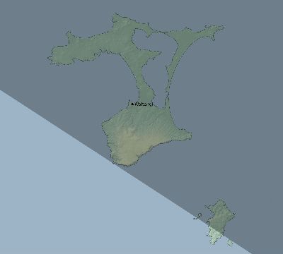 Map of the eclipse path across New Zealand on 12/24/2717