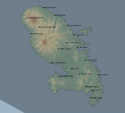 Map of the eclipse path across Martinique on 06/20/2718