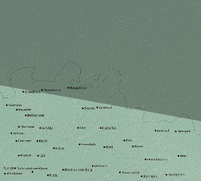 Map of the eclipse path across Belgium on 04/18/2721