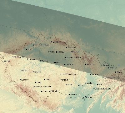 Map of the eclipse path across Czechia on 04/18/2721