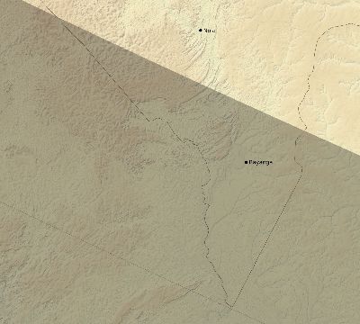 Map of the eclipse path across Central African Republic on 10/02/2722