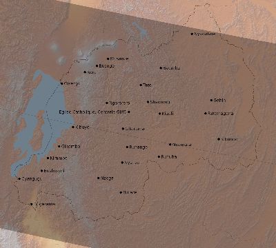 Map of the eclipse path across Rwanda on 10/02/2722