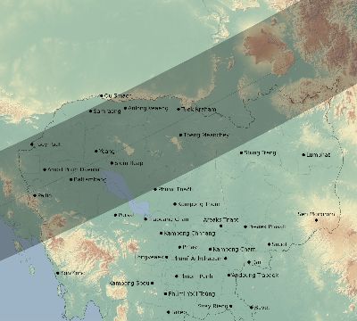 Map of the eclipse path across Cambodia on 02/05/2725