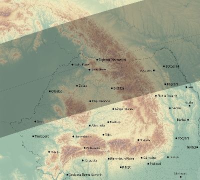 Map of the eclipse path across Romania on 07/21/2726