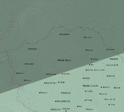 Map of the eclipse path across Serbia on 07/21/2726
