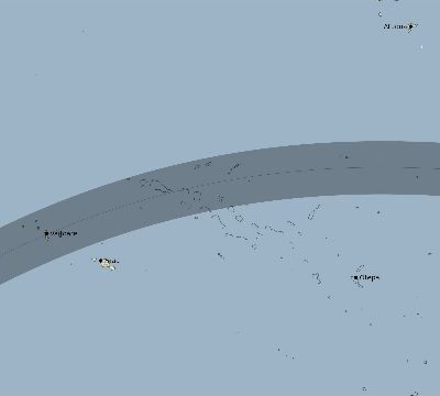 Map of the eclipse path across French Polynesia on 05/31/2728