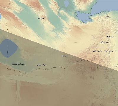 Map of the eclipse path across Djibouti on 11/23/2728