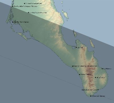 Map of the eclipse path across Mexico on 05/20/2729