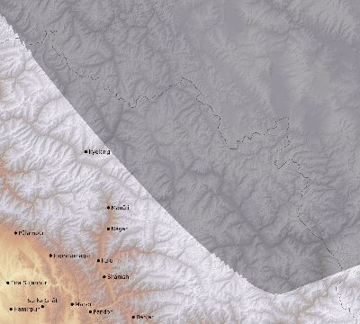 Map of the eclipse path across India on 05/09/2730