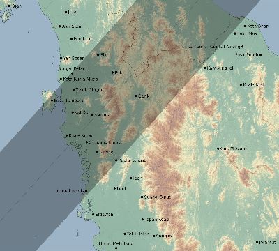 Map of the eclipse path across Malaysia on 03/08/2733