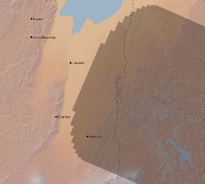 Map of the eclipse path across DR Congo on 12/24/2736