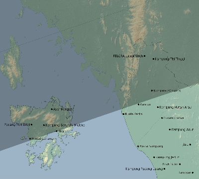 Map of the eclipse path across Malaysia on 04/18/2740