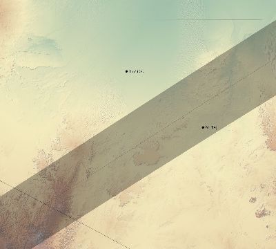 Map of the eclipse path across Libya on 02/16/2743