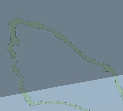 Map of the eclipse path across Kiribati on 08/12/2743