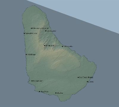 Map of the eclipse path across Barbados on 12/04/2746