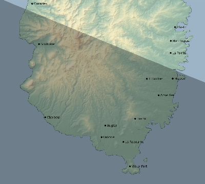 Map of the eclipse path across Saint Lucia on 12/04/2746