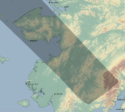 Map of the eclipse path across United States on 05/19/2748