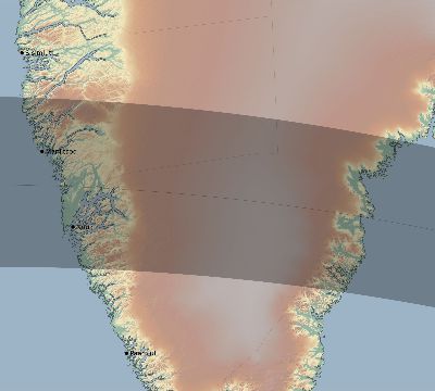 Map of the eclipse path across Greenland on 09/22/2750