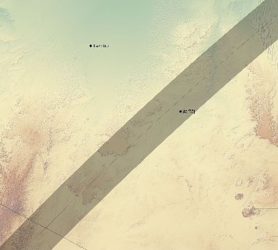 Map of the eclipse path across Libya on 03/19/2751