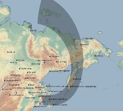 Map of the eclipse path across Russia on 03/08/2752