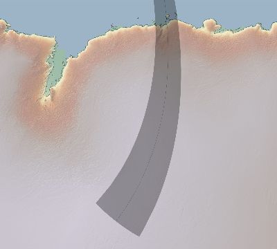 Map of the eclipse path across Antarctica on 08/31/2752