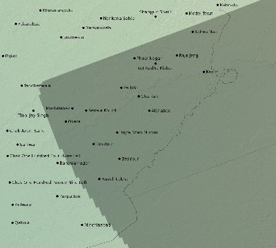 Map of the eclipse path across Pakistan on 05/10/2757