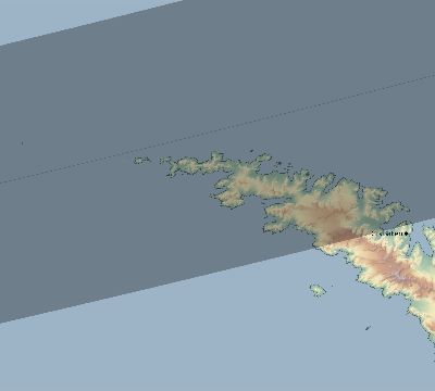 Map of the eclipse path across South Georgia on 11/04/2757