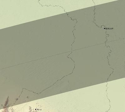 Map of the eclipse path across Cameroon on 04/29/2758