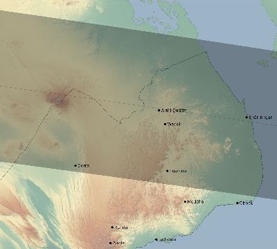 Map of the eclipse path across Djibouti on 04/29/2758