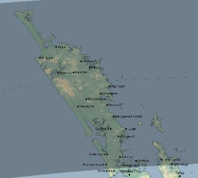 Map of the eclipse path across New Zealand on 04/19/2759