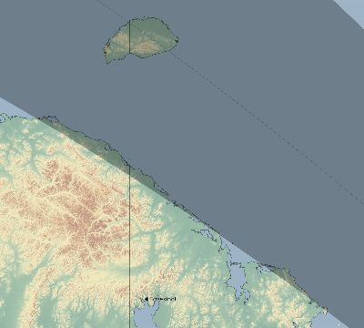 Map of the eclipse path across Russia on 10/13/2759