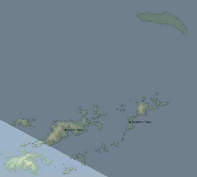 Map of the eclipse path across British Virgin Islands on 08/12/2762