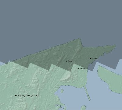 Map of the eclipse path across Brunei on 06/10/2765