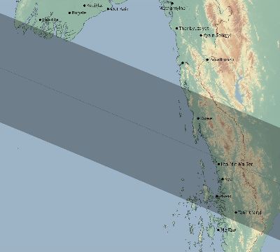 Map of the eclipse path across Myanmar on 06/10/2765