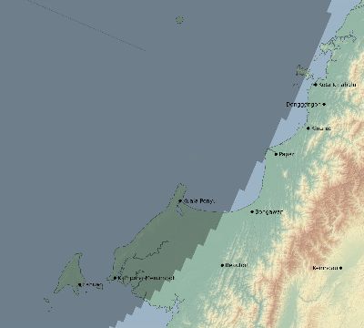 Map of the eclipse path across Malaysia on 06/10/2765