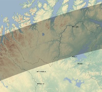 Map of the eclipse path across Finland on 05/30/2766