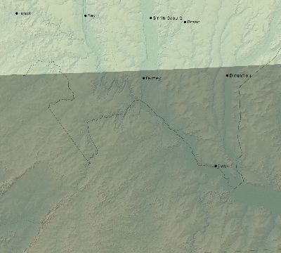 Map of the eclipse path across Niger on 10/03/2768
