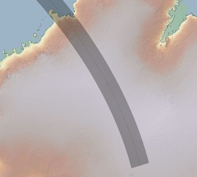 Map of the eclipse path across Antarctica on 09/11/2770