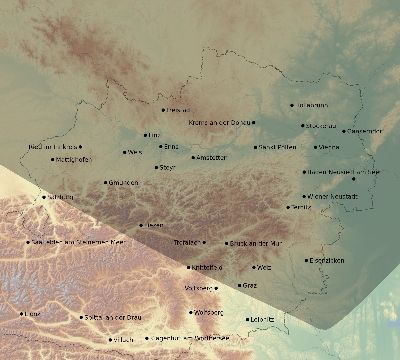 Map of the eclipse path across Austria on 08/03/2771