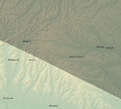 Map of the eclipse path across Slovenia on 08/03/2771